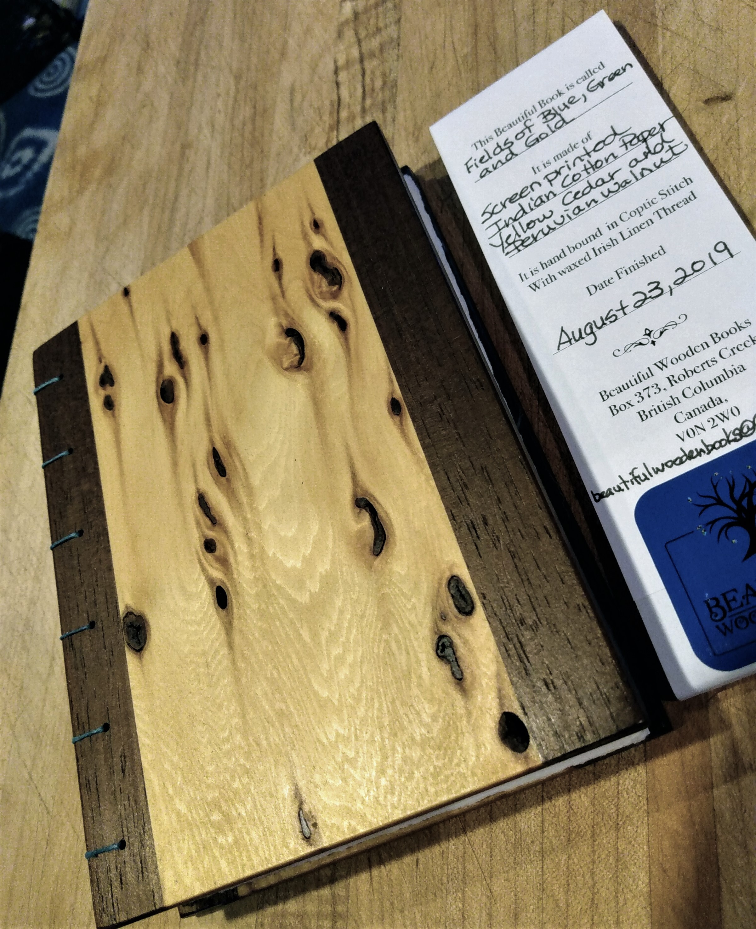 wooden book